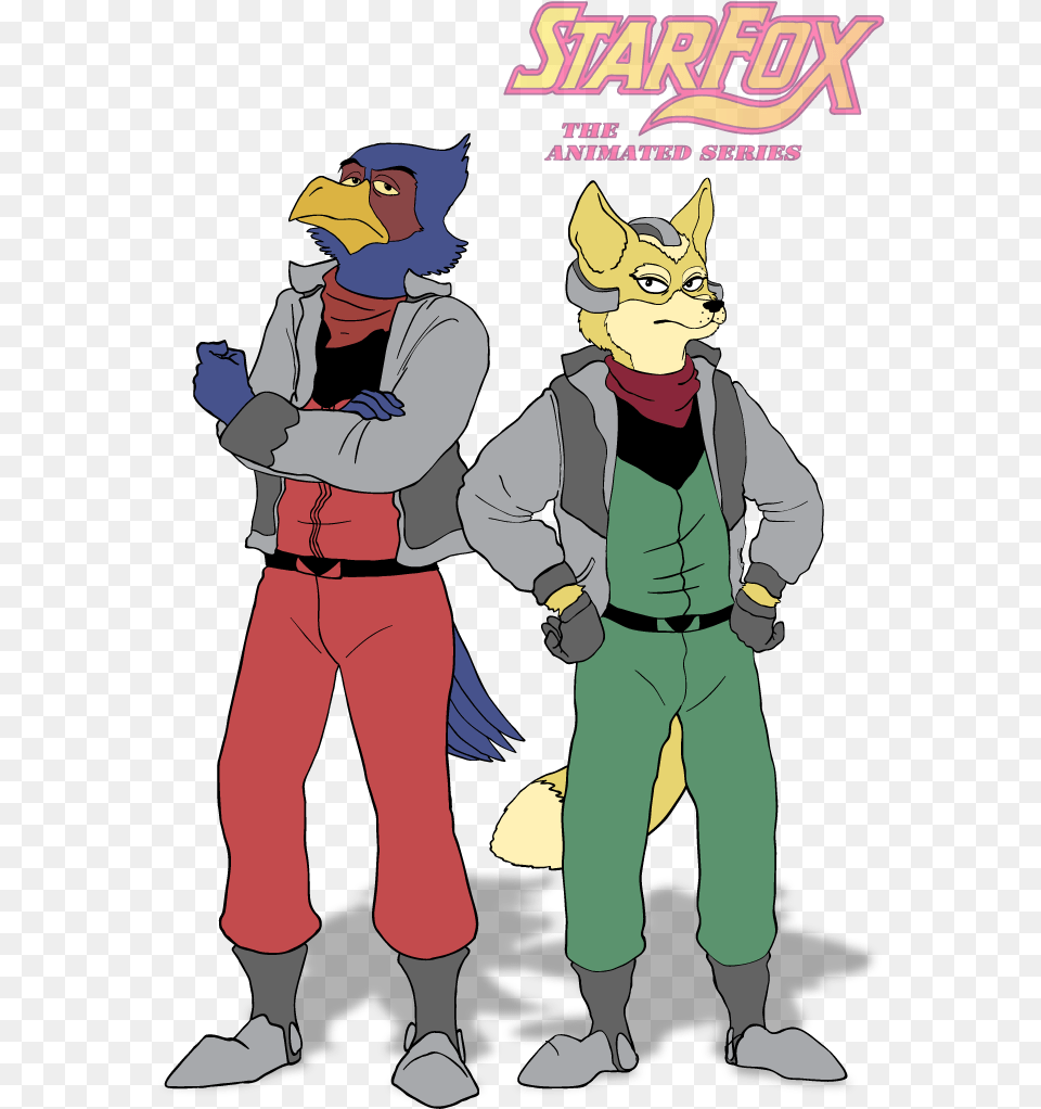 Fox Mccloud And Falco Lombardi From Star Fox Fox In Space Falco, Book, Comics, Publication, Baby Free Png
