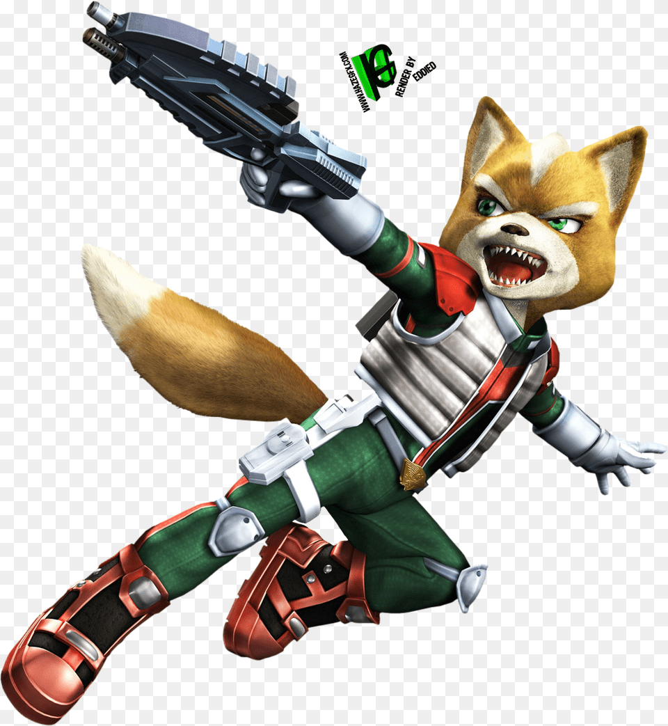 Fox Mccloud Star Fox Assault Fox, Person, Figurine Png Image