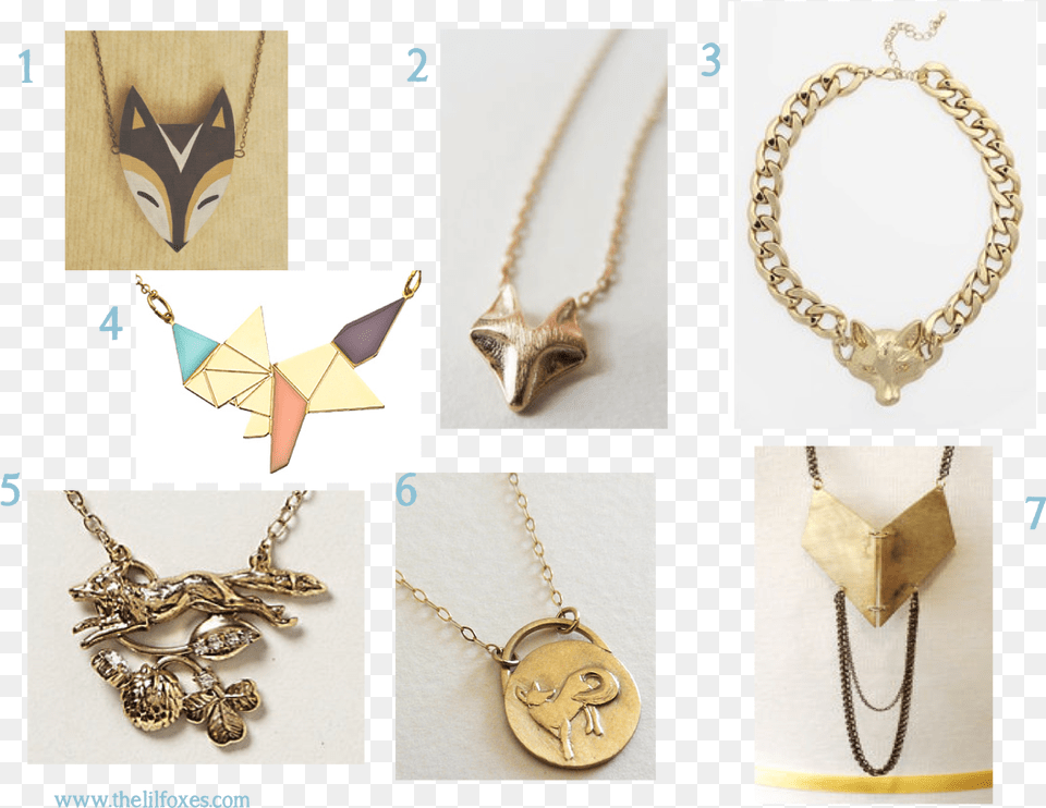 Fox Necklaces The Little Foxes Ashlee Piper Friday Necklace, Accessories, Jewelry, Pendant, Gold Png Image