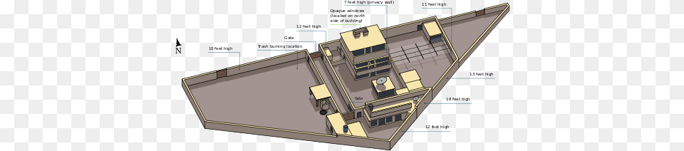 Fox News To Reveal Identity Of The Man Who Shot Bin Laden Osama Bin Laden Haus, Cad Diagram, Diagram, Water, Waterfront Png