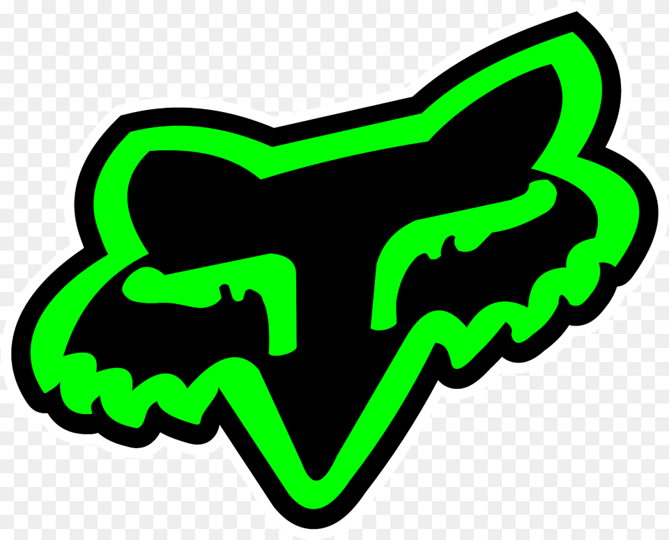 Fox Racing Green Logo Decal Sticker Choose Size 3m Laminated Racing Fox Logo, Symbol, Smoke Pipe, Light Free Transparent Png