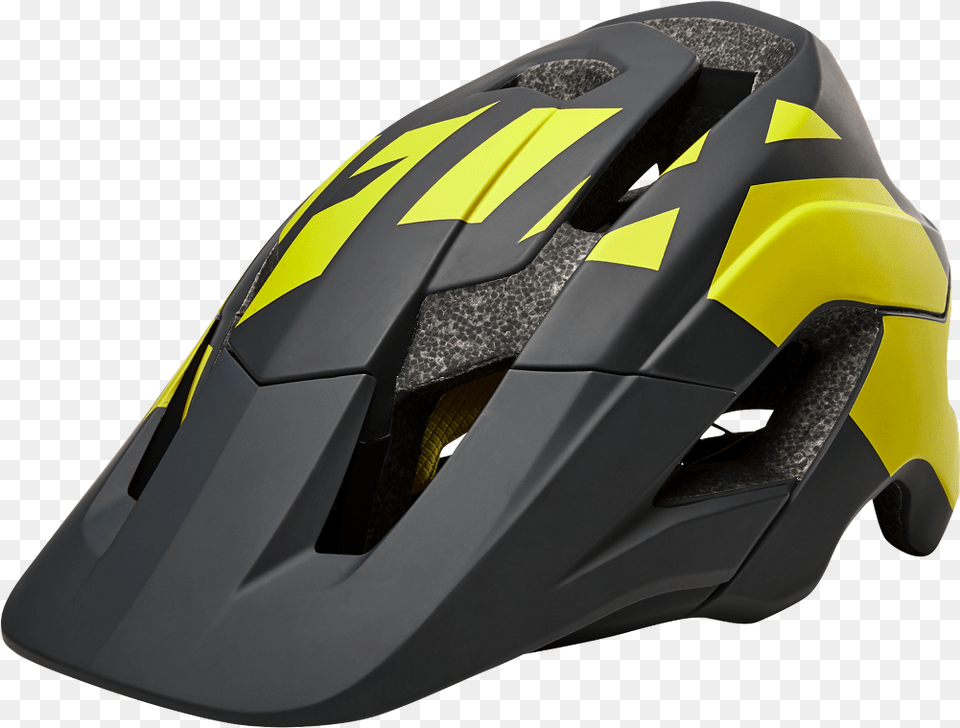Fox Racing Mountain Bike Helmet Yellow, Crash Helmet Png