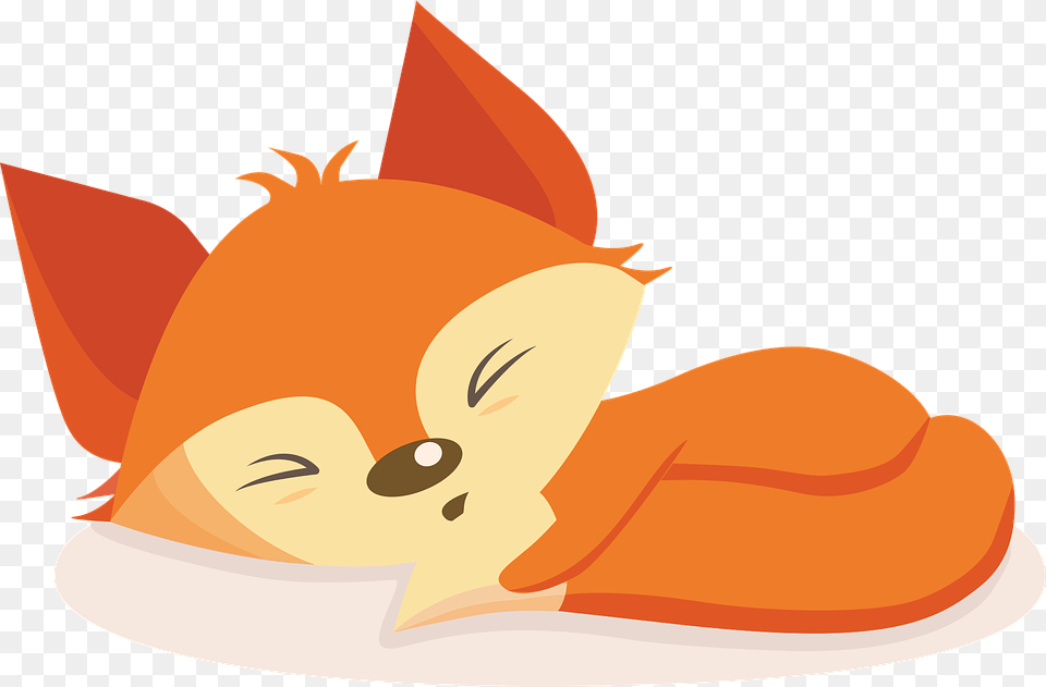Fox Redhead Dream Fauna Forest Vacation Cute Cute Sleeping Baby Fox Art Free Transparent Png