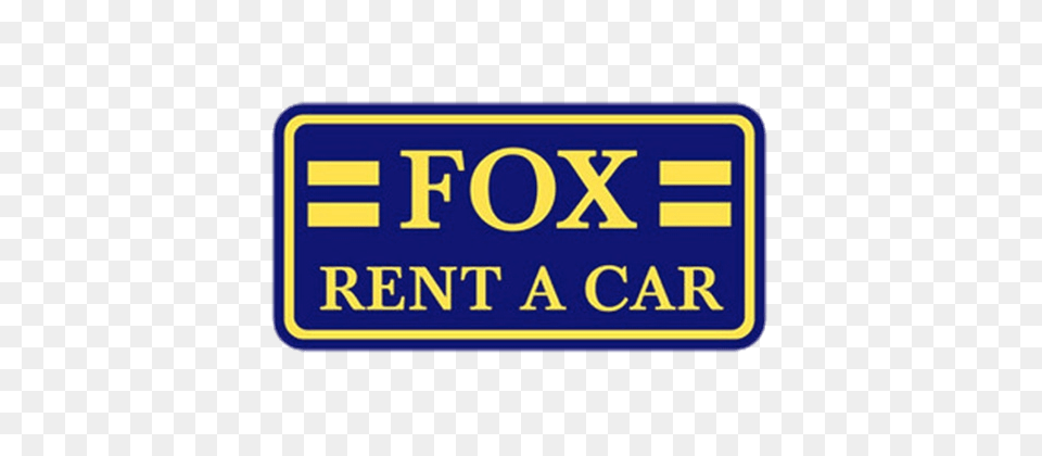 Fox Rent A Car Logo, Road Sign, Sign, Symbol Free Png