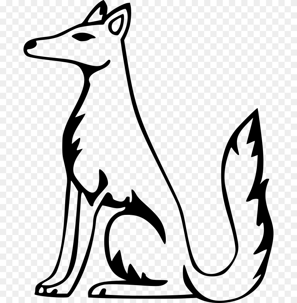 Fox Scalable Vector Graphics, Stencil, Animal, Mammal, Kangaroo Free Png Download