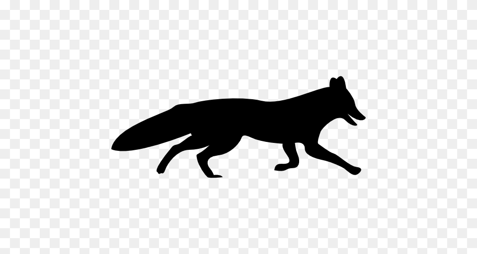 Fox Shape, Silhouette, Animal, Dinosaur, Reptile Png Image