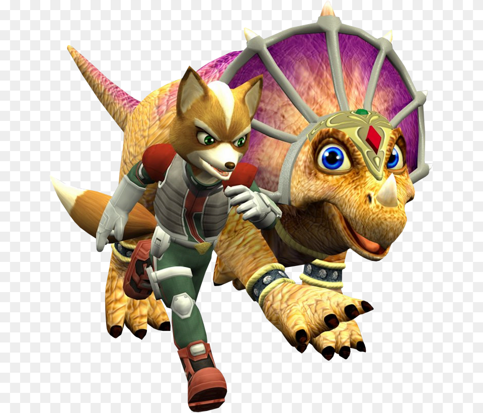 Fox Team Or Someone Star Fox, Animal, Dinosaur, Reptile, Baby Free Png Download