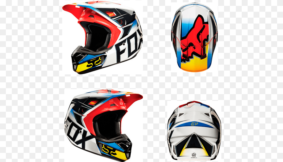 Fox V2 Helmets, Crash Helmet, Helmet Free Png