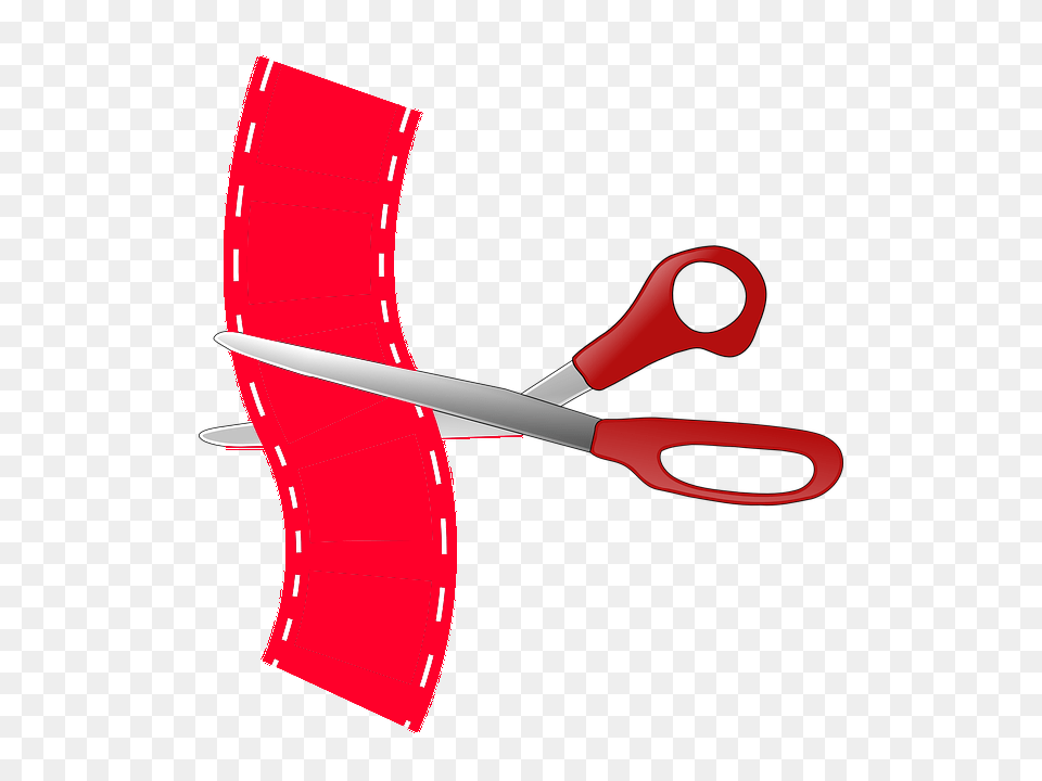 Fox Valley Quickwash Ribbon Cutting For The Grand Reopening, Scissors Png Image