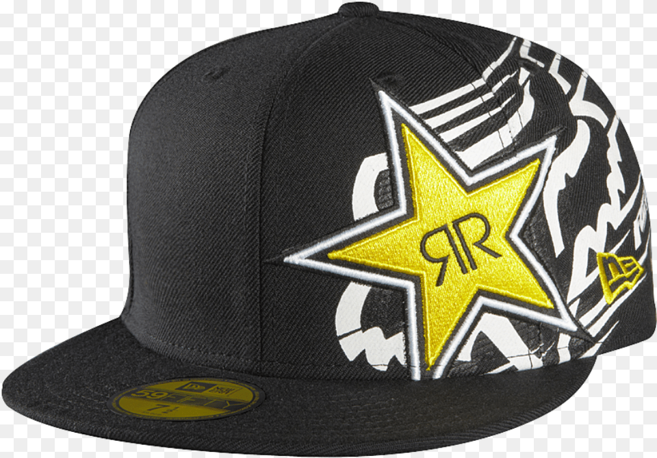 Fox X Rockstar Energy Flatbill Rockstar Energy Cap New Era, Baseball Cap, Clothing, Hat, Helmet Free Transparent Png