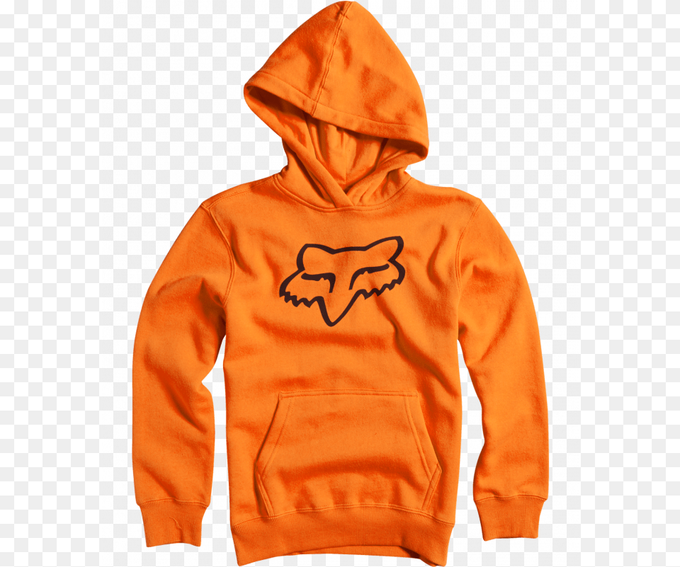 Fox Youth Legacy Pullover Hoody Fleece Orange Fox Clothing, Hood, Hoodie, Knitwear, Sweater Free Transparent Png