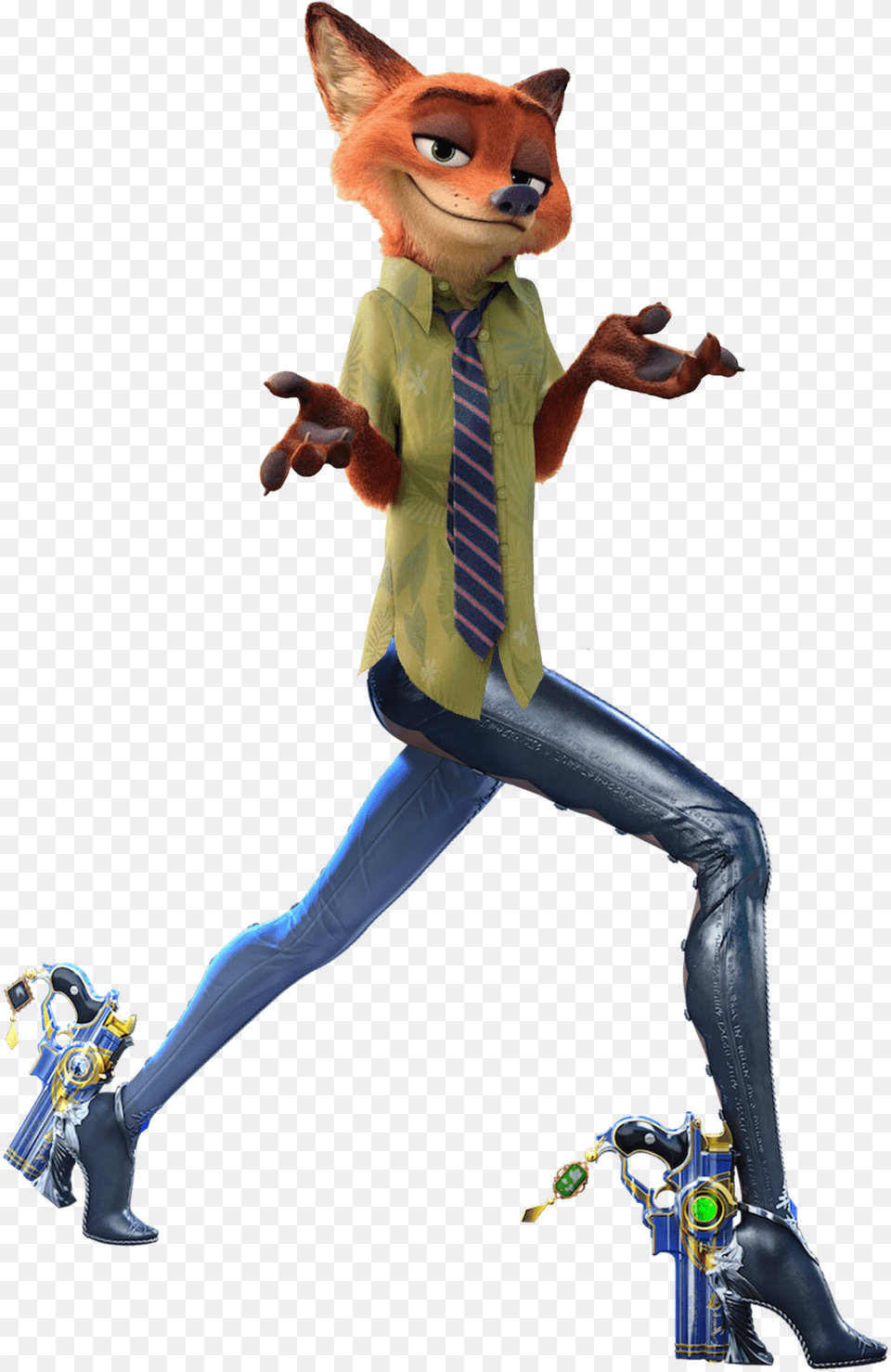 Fox Zootopia, Figurine, Person, Formal Wear, Accessories Png