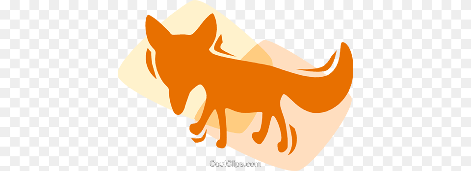 Foxes Royalty Vector Clip Art Illustration, Animal, Coyote, Mammal, Kangaroo Free Png Download