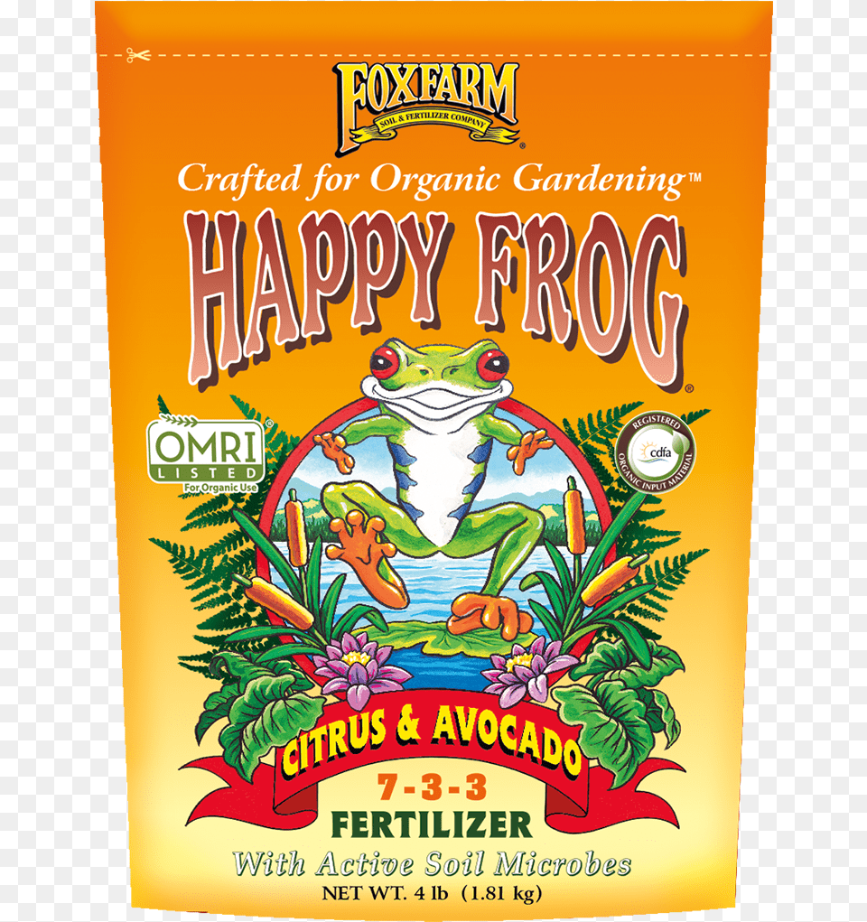 Foxfarm Happy Frog Potting Soil, Advertisement, Poster Free Transparent Png
