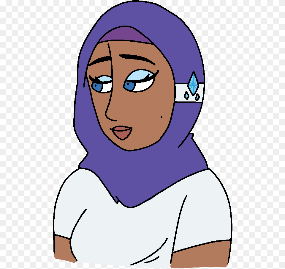 Foxumbrella Dark Skin Hijab Human Humanized Islam Cartoon, Hood, Clothing, Adult, Person Png Image