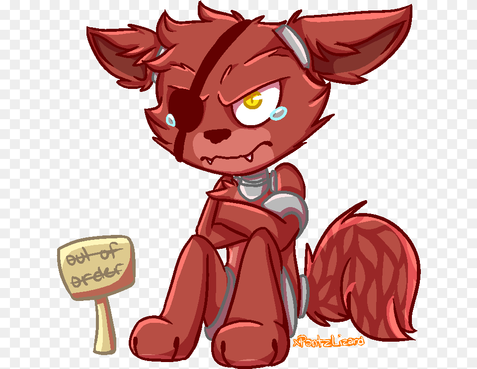 Foxy Five Nights At Freddy S Chibi Foxy Five Nights At Freddy39s Chibi, Book, Comics, Publication, Baby Png Image