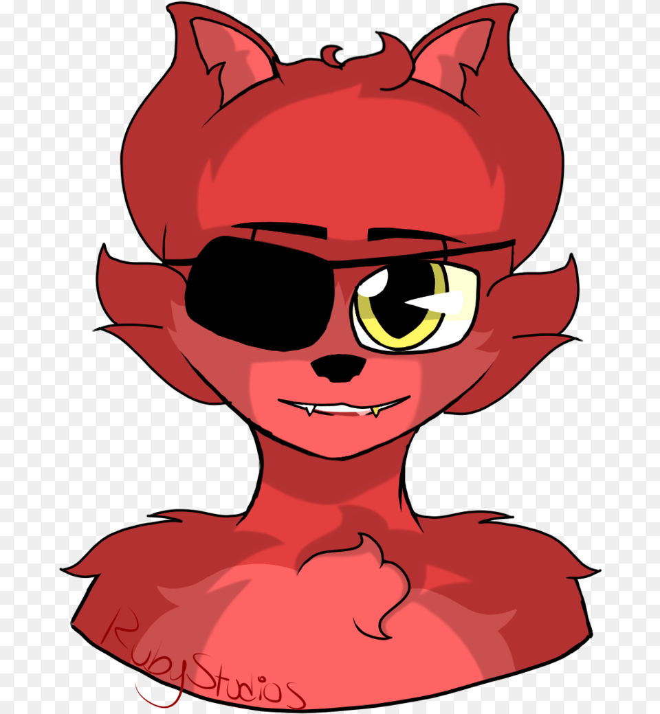 Foxy Fnaf Fanart Cartoon, Accessories, Sunglasses, Baby, Person Png Image