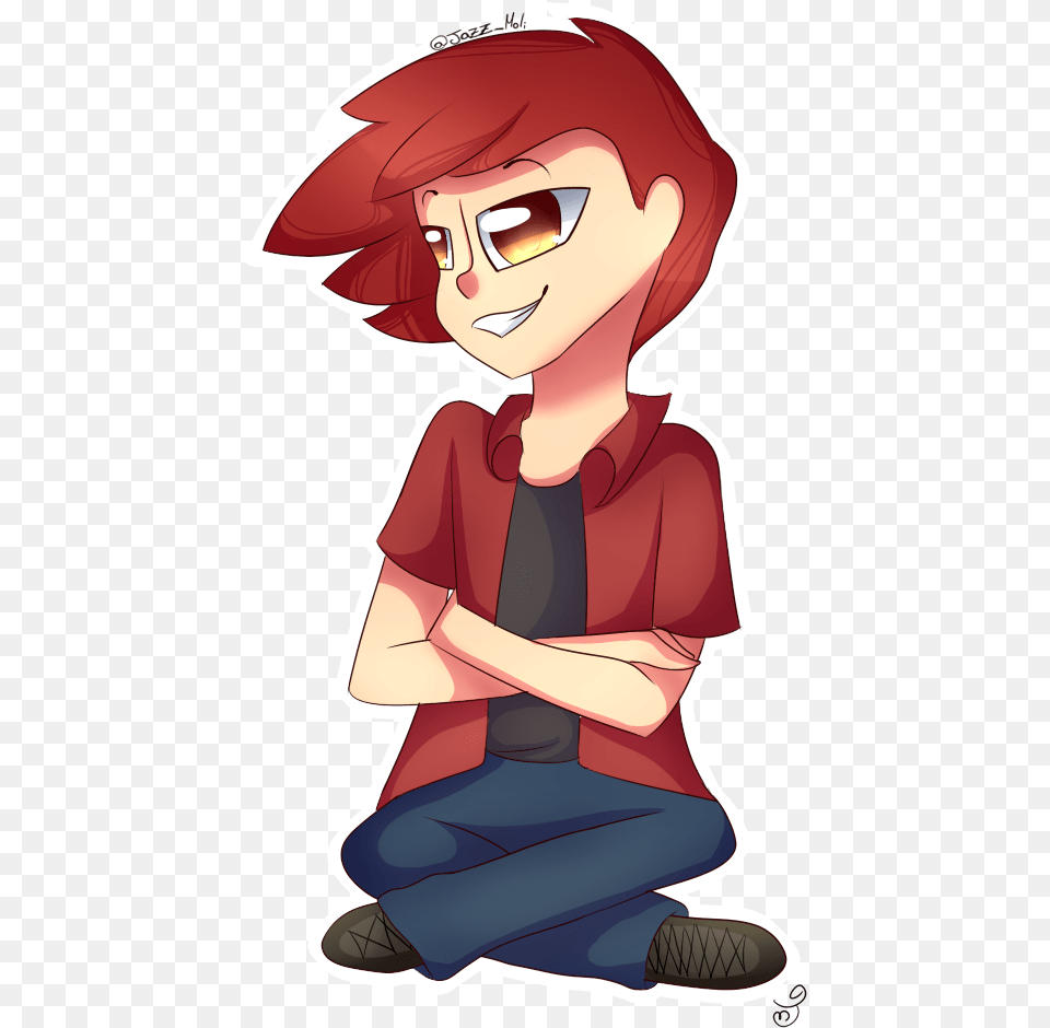 Foxy Fnafhs 3 Human Anime Foxy Drawing, Book, Comics, Publication, Person Png Image