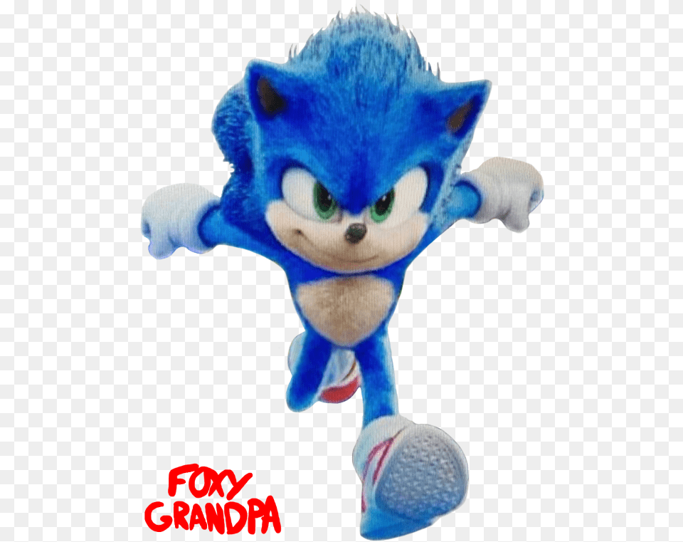 Foxy Grandpa Sonic Movie Redesign Leak, Plush, Toy Free Png Download