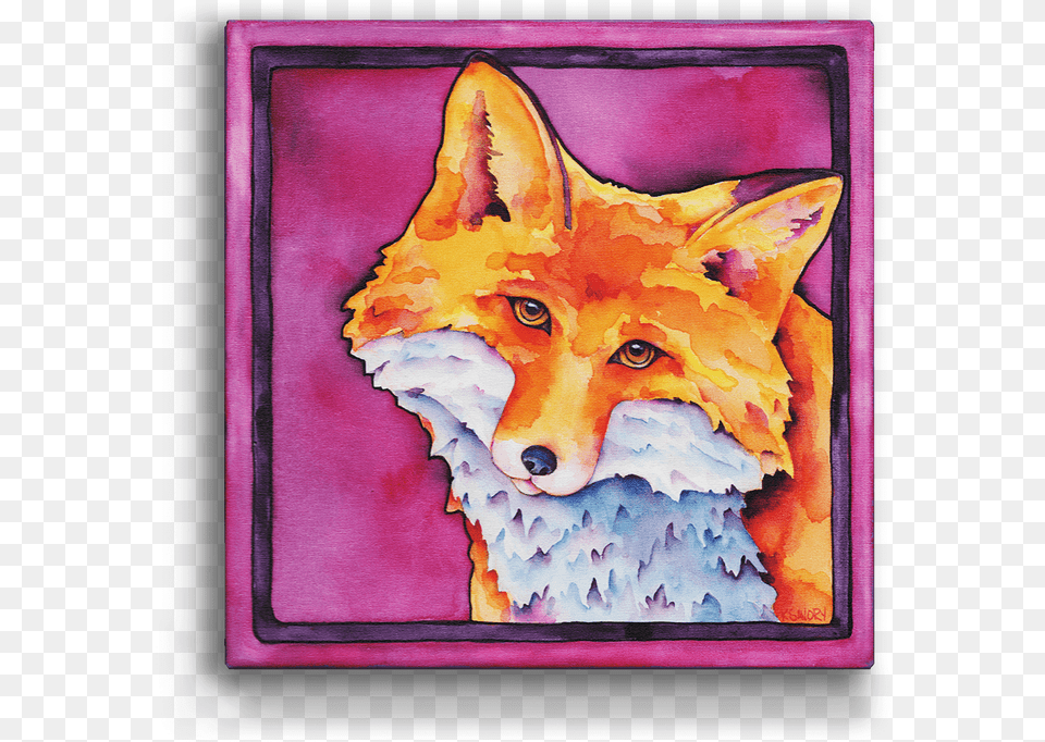Foxy Lady Box Art Red Fox, Animal, Canine, Dog, Mammal Png