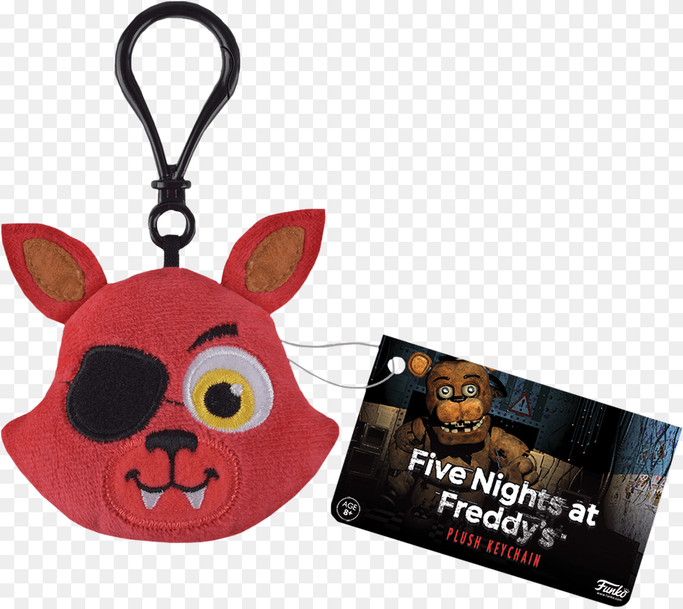 Foxy Plush Keychain Five Nights At Freddys Freddy Plush Keychain, Accessories, Text Png Image