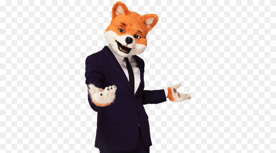 Foxy Wearing A Suit With Outstretched Arms Foxy, Formal Wear, Accessories, Tie, Clothing Free Png