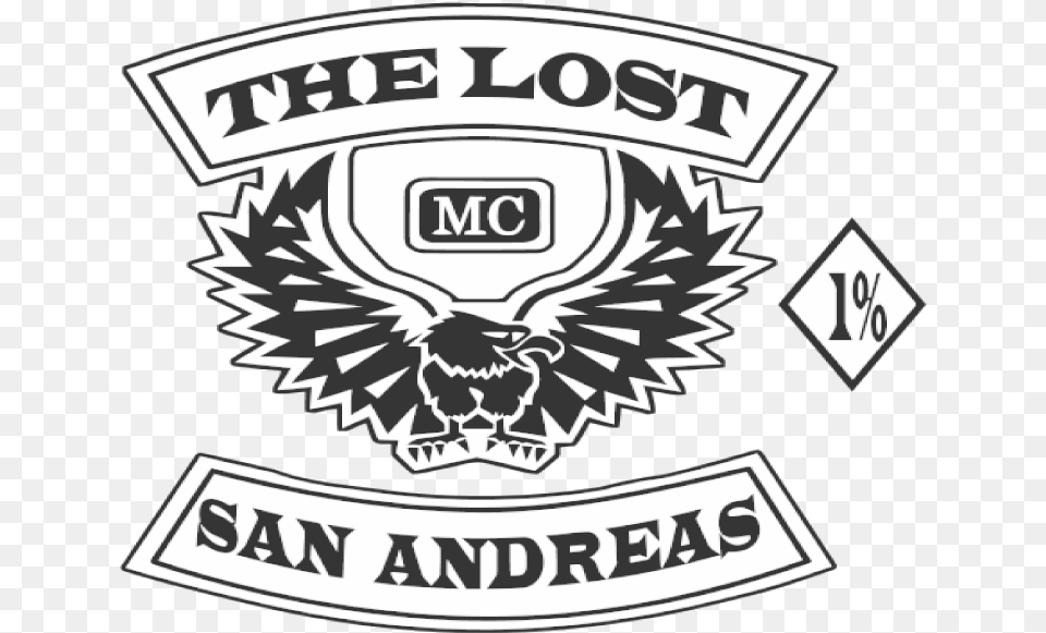 Fplogo Lost Mc San Andreas, Emblem, Logo, Symbol, Badge Free Png Download