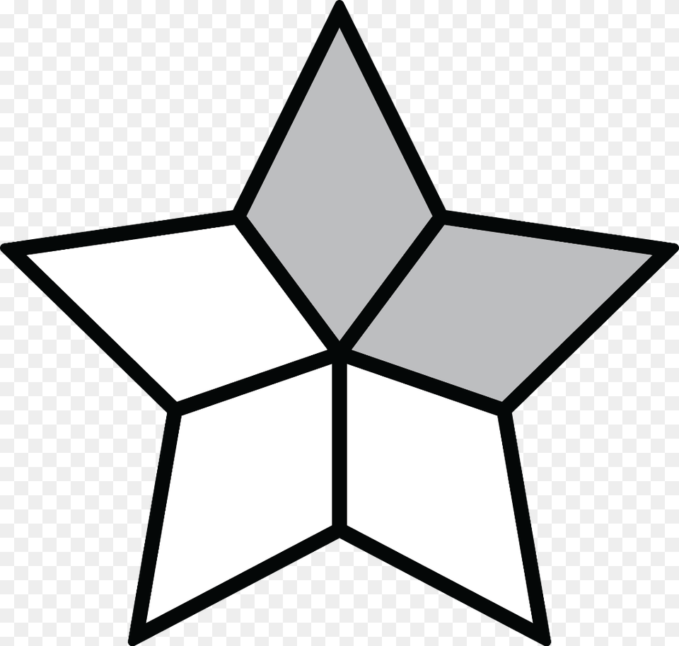 Fraction Clipart Shaded Christmas Tree Star Drawing, Star Symbol, Symbol, Lighting Png