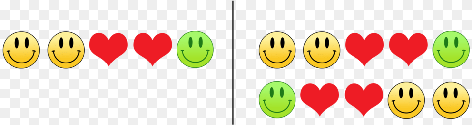 Fractions Same But Different Smiles Hearts, Logo, Symbol Free Png