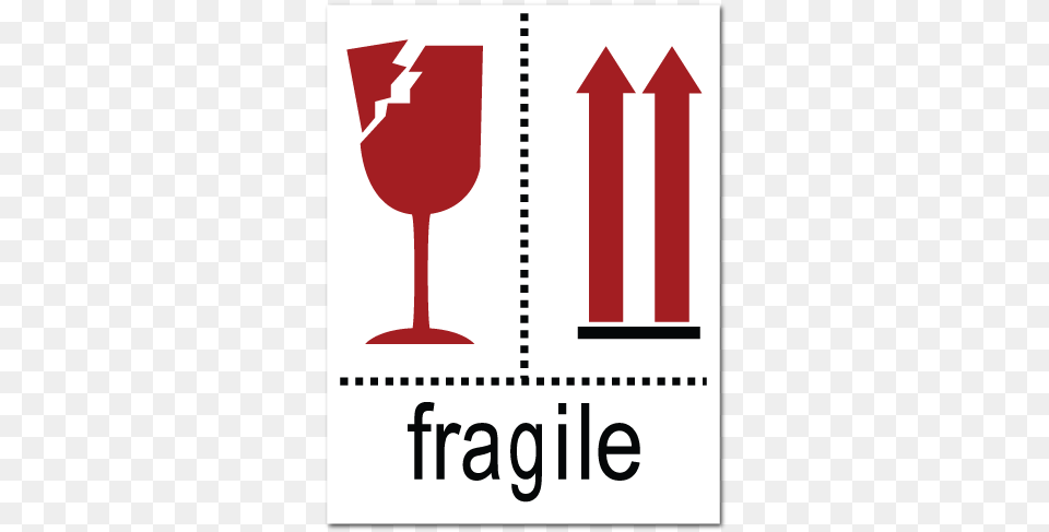 Fragile Broken Glass And Arrow Stickers Free Transparent Png