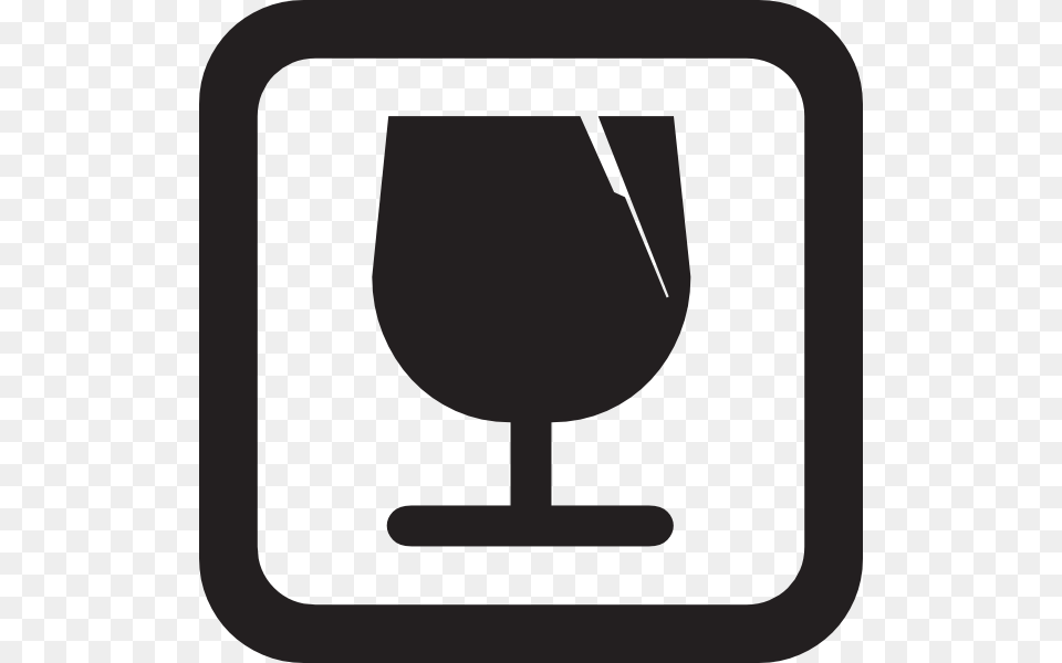 Fragile Symbol Clip Art, Glass, Goblet, Alcohol, Beverage Free Png