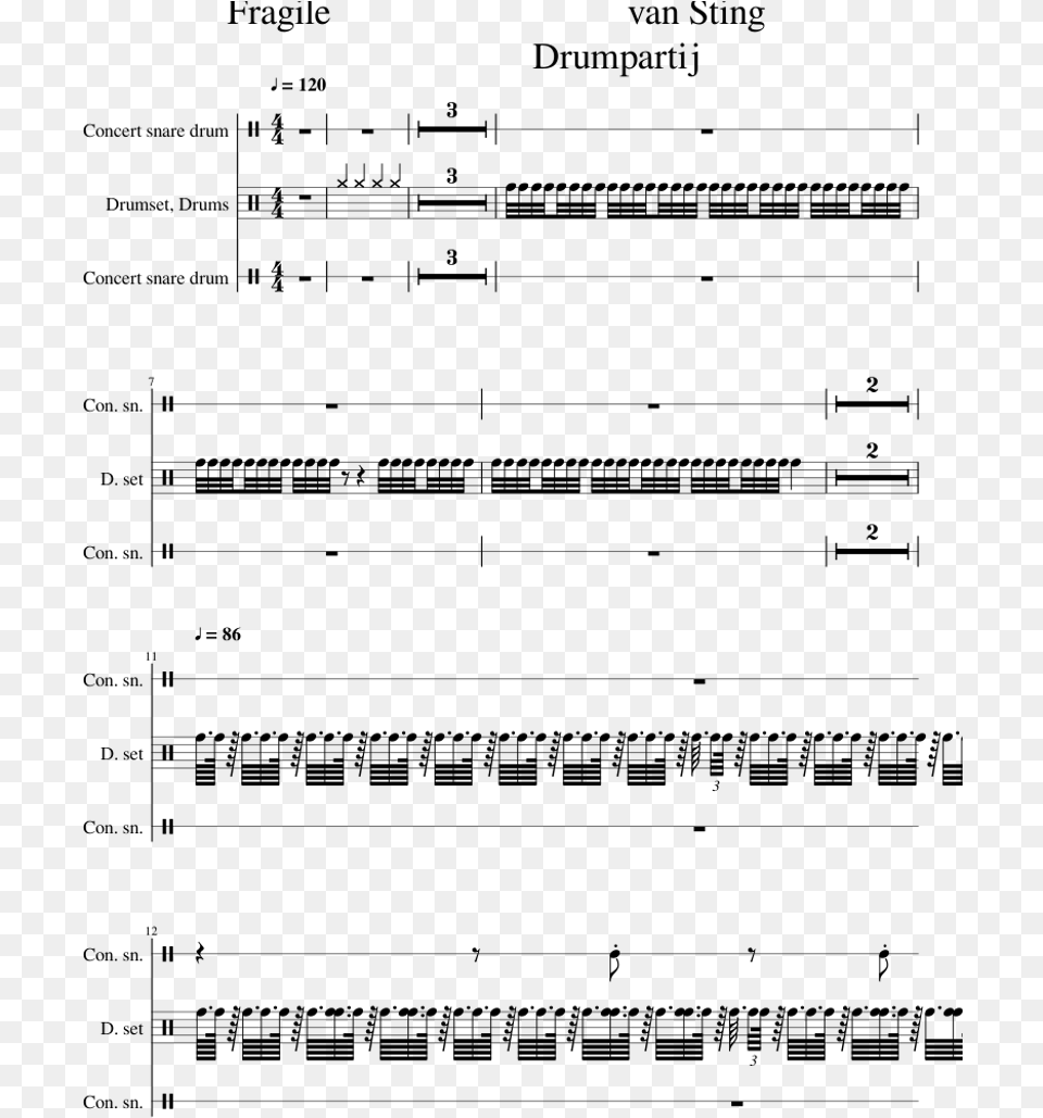 Fragile Van Sting Drumpartij Document, Gray Free Transparent Png