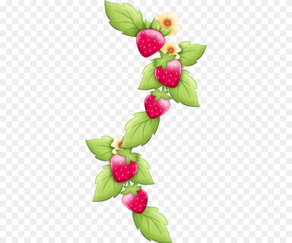 Fraises, Berry, Flower, Food, Fruit Free Png Download