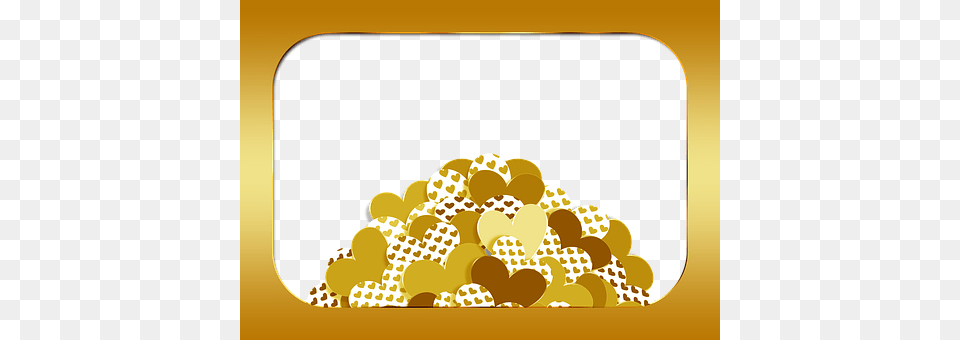 Frame Food, Gold, Snack, Treasure Png