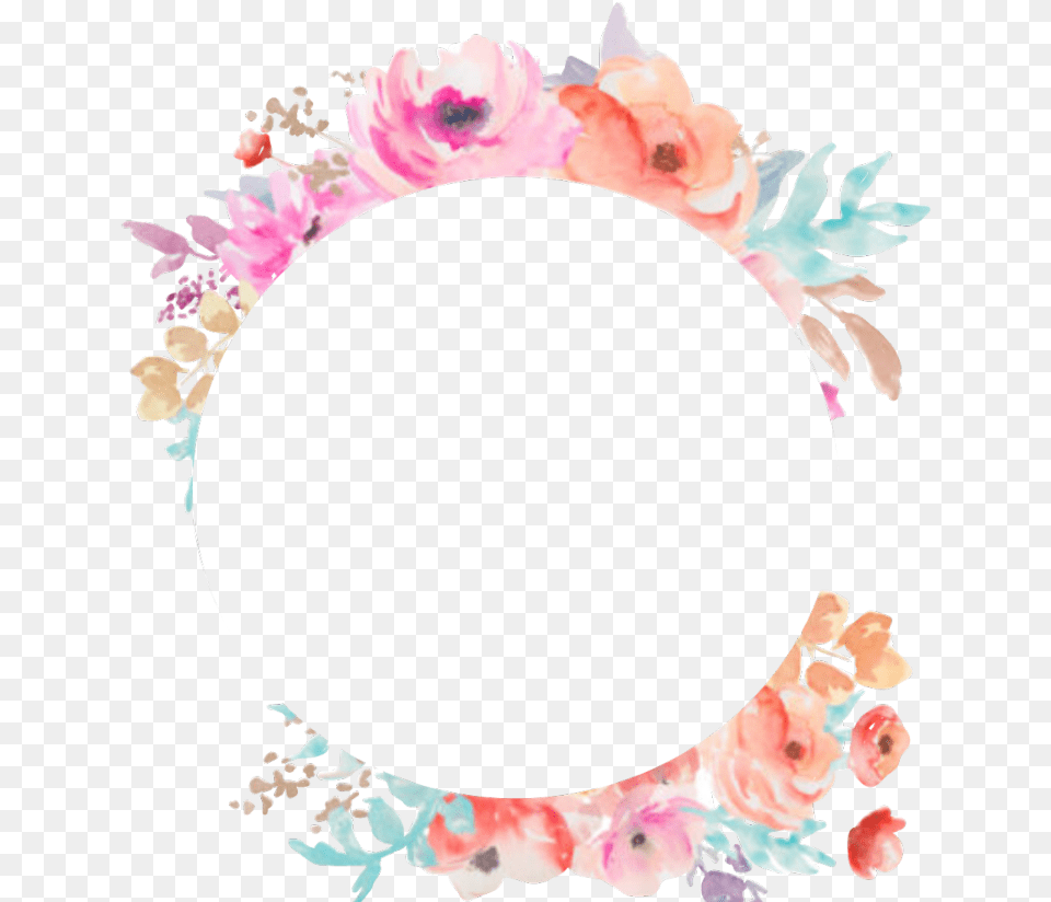 Frame Aquarela Love Yourself Be Yourself, Accessories, Plant, Flower, Oval Free Png Download