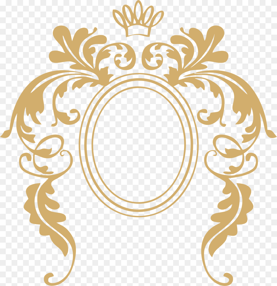 Frame Baroque Ii Beauty And The Beast Mirror Frame, Art, Floral Design, Graphics, Pattern Png