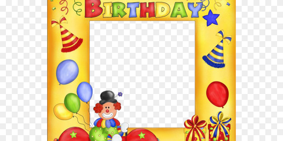 Frame Birthday Baby, Balloon, Person Png Image