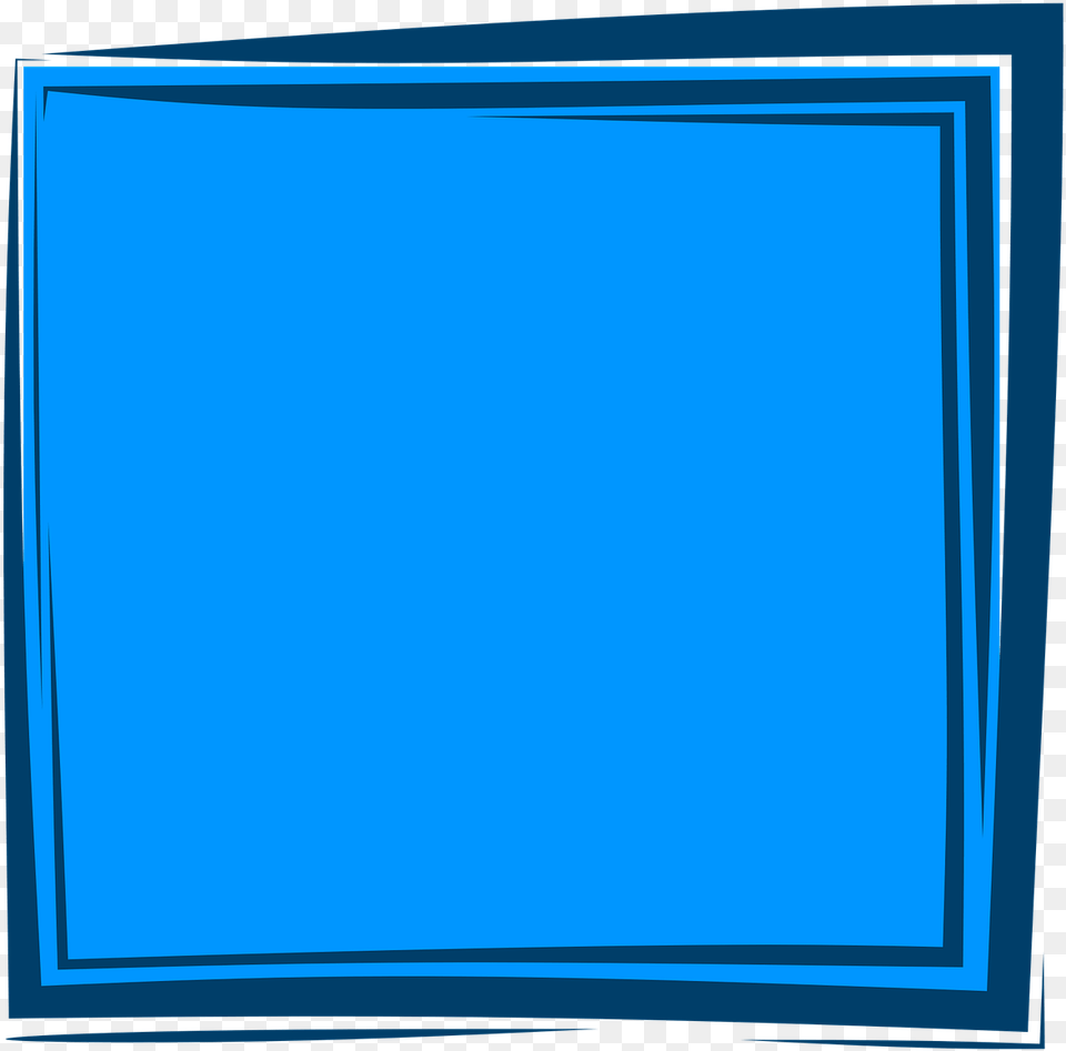 Frame Blue Square, Home Decor, Electronics, Screen, White Board Free Png