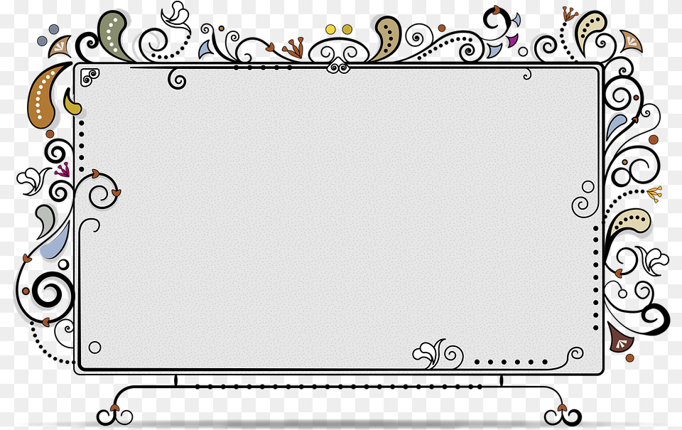 Frame Border Board Copy Space Space Empty Picture Frame, White Board Png Image