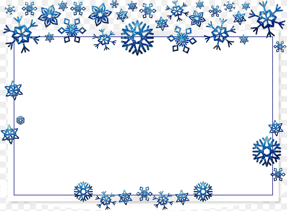 Frame Border Card Xmas Christmas Snow Flake Christmas Border Snow, Nature, Outdoors, Snowflake, Art Free Png