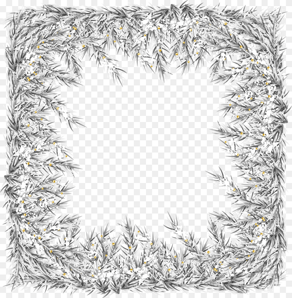 Frame Border Clip Art Image White Christmas Border Free Transparent Png