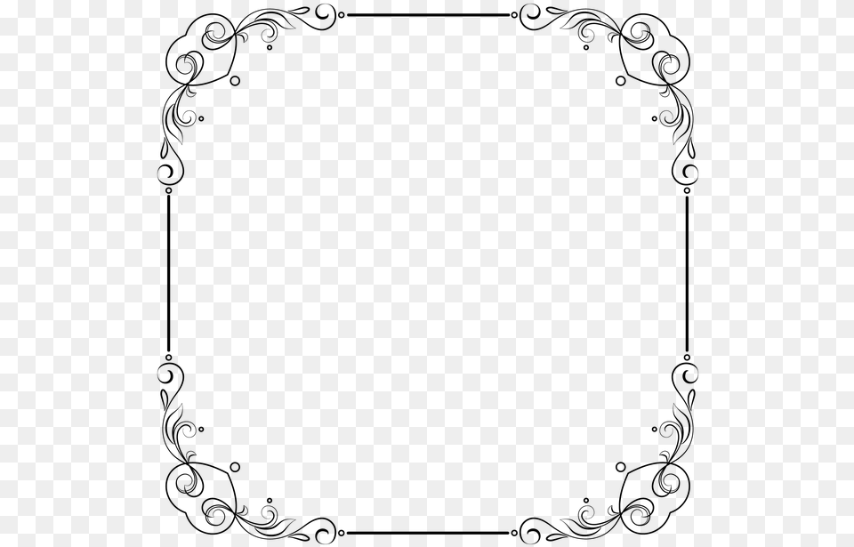 Frame Border Element Classic Pattern Line Design Background Elegant Border, Gray Free Transparent Png