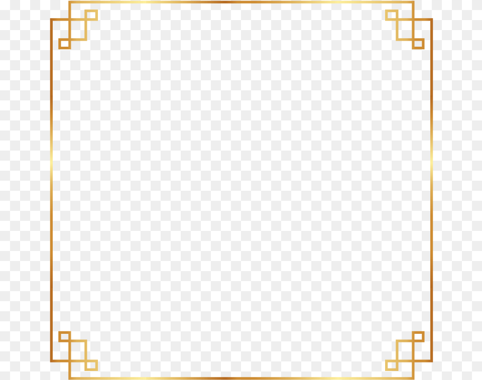 Frame Border Gold Chinese Asian Ftestickers Gold Square Border Png