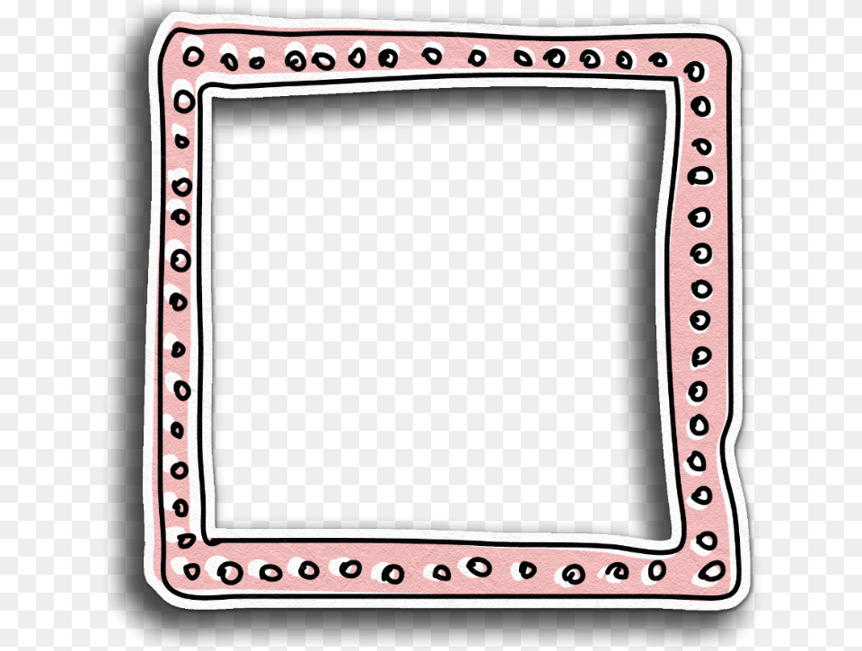 Frame Border Peach Pink Pastel Overlay Scrapbook Doodle Frame, Home Decor, Rug, Electronics, Mobile Phone Png