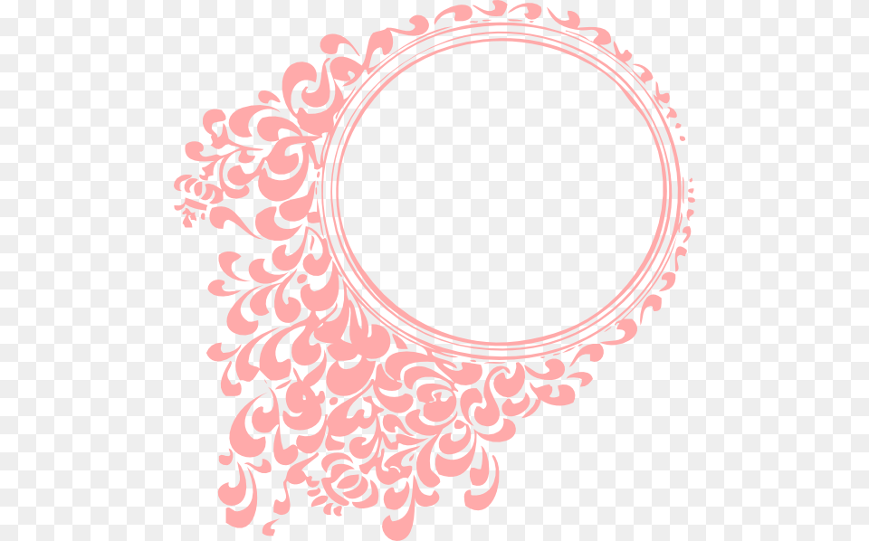 Frame Border Round, Oval, Pattern, Art, Floral Design Png Image