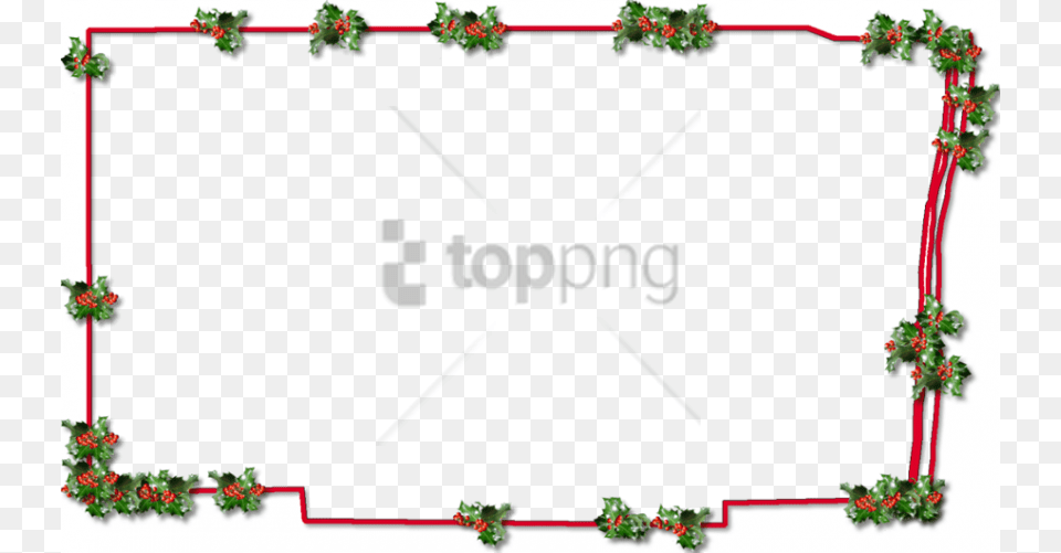 Frame Christmas Theme Transparent Border Christmas Frame, Plant, Vine, Text Png Image