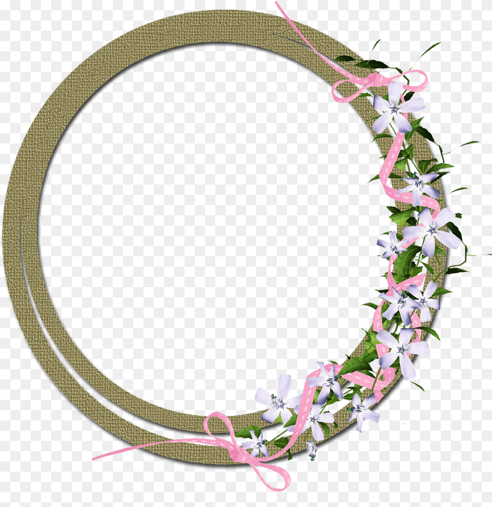 Frame Circle Background Interesting Fairytale Scrapbooking, Flower, Flower Arrangement, Plant, Accessories Png