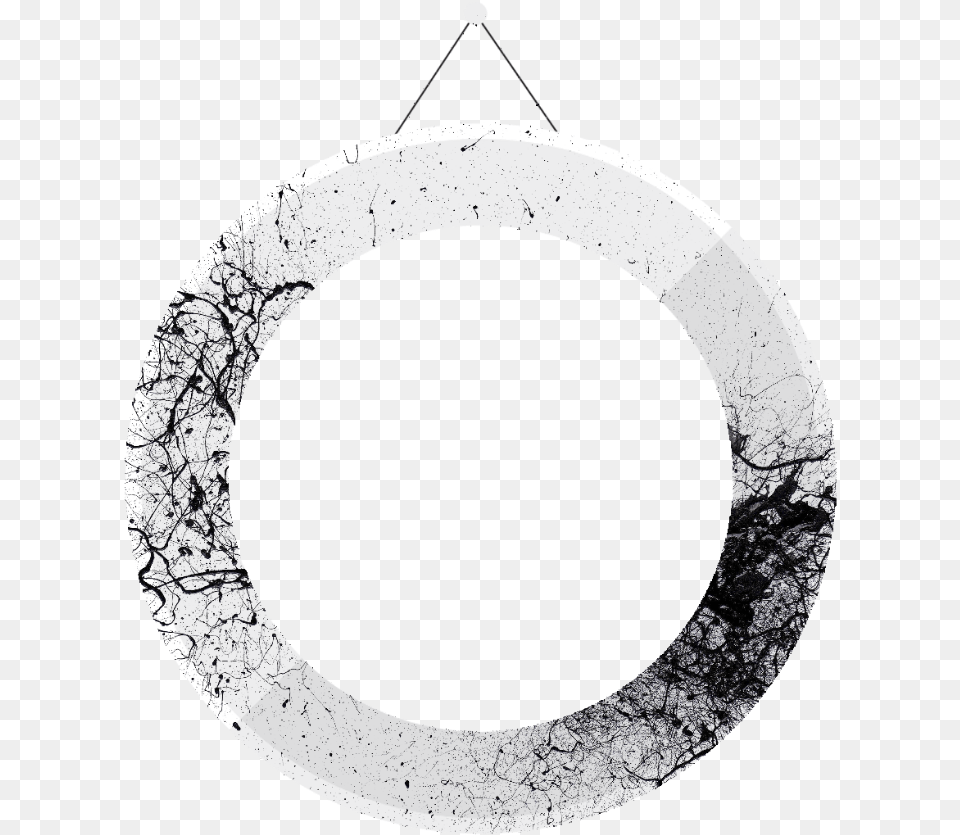 Frame Circle White Paint Black Splash Splatter Circle With Black And White Paint, Nature, Night, Outdoors, Astronomy Png Image