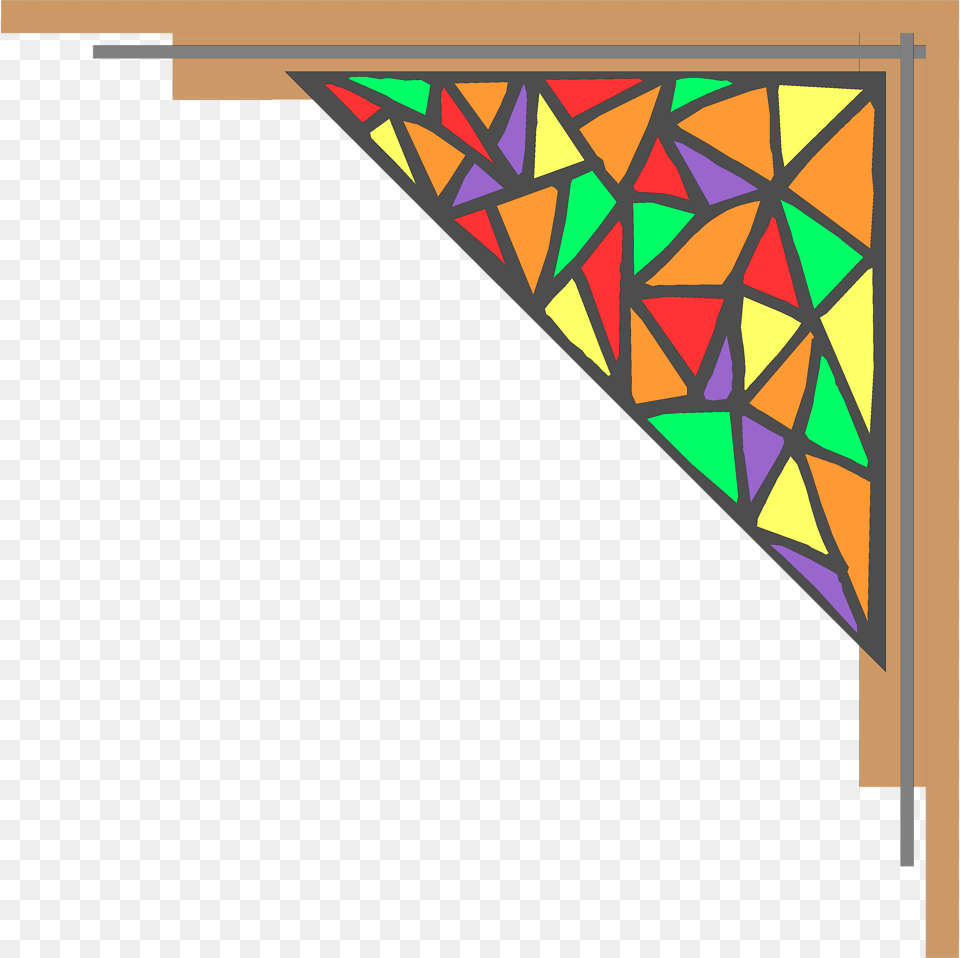 Frame Clip Glass Frame Stain Glass, Art, Triangle Free Transparent Png