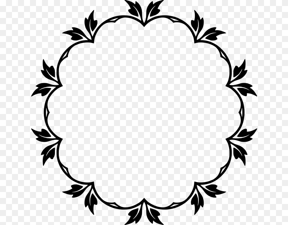 Frame Clipart Circle Design Pictures, Gray Png Image